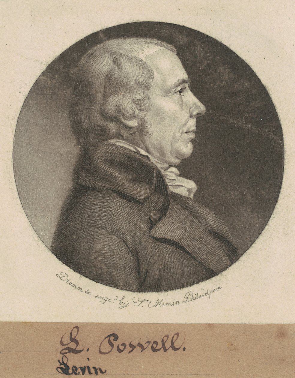 Leven Powell von Charles B. J. Févret de Saint Mémin