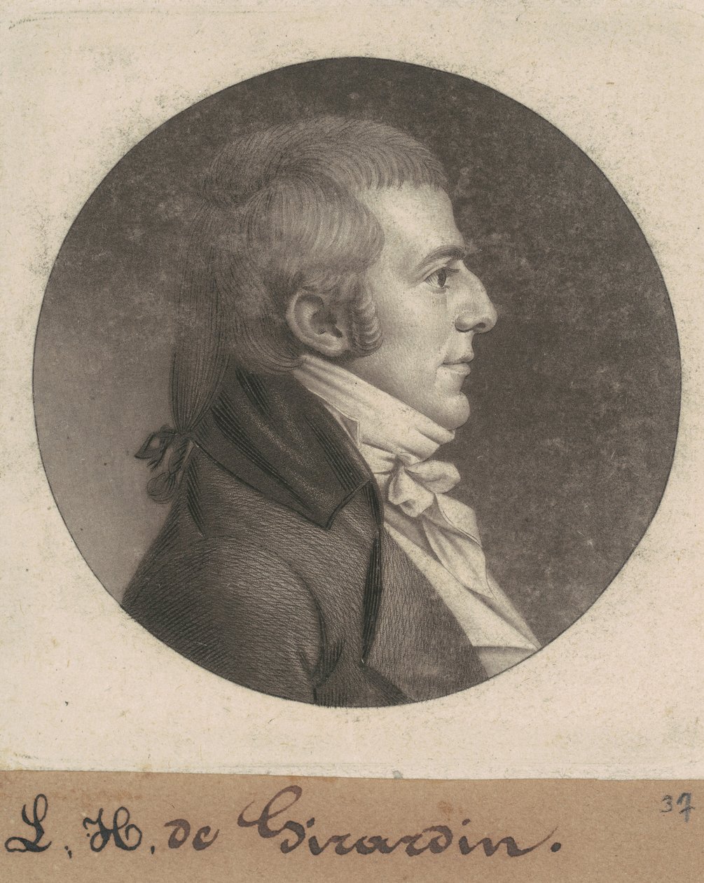 Louis Hue Girardin von Charles B. J. Févret de Saint Mémin