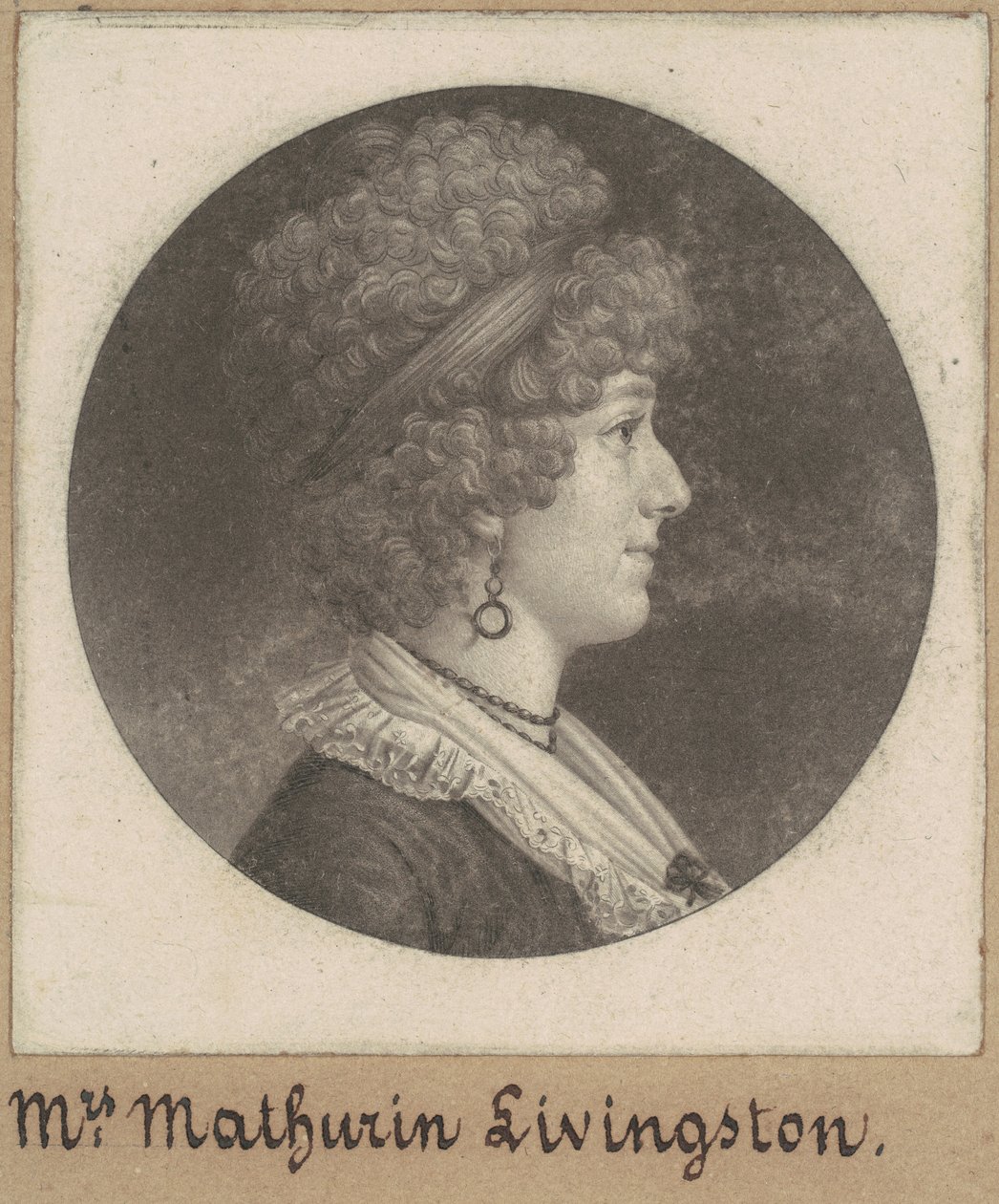 Margaret Lewis Livingston von Charles B. J. Févret de Saint Mémin