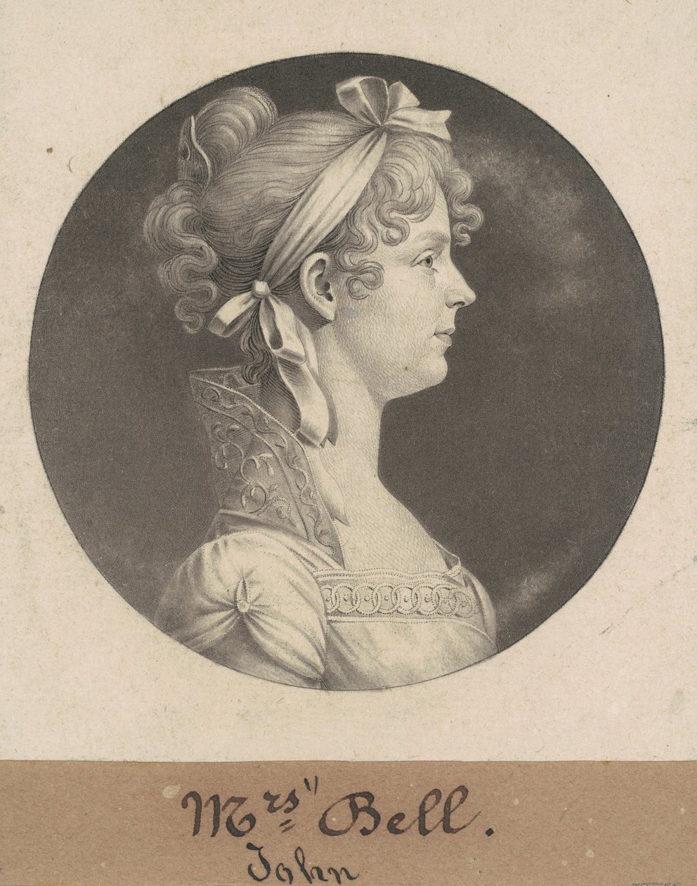 Mary Ann Walker Bell von Charles B. J. Févret de Saint Mémin