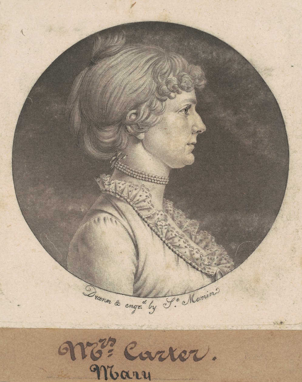 Mary Nelson Carter von Charles B. J. Févret de Saint Mémin