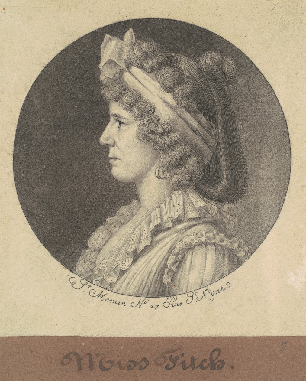Miss Fitch von Charles B. J. Févret de Saint Mémin