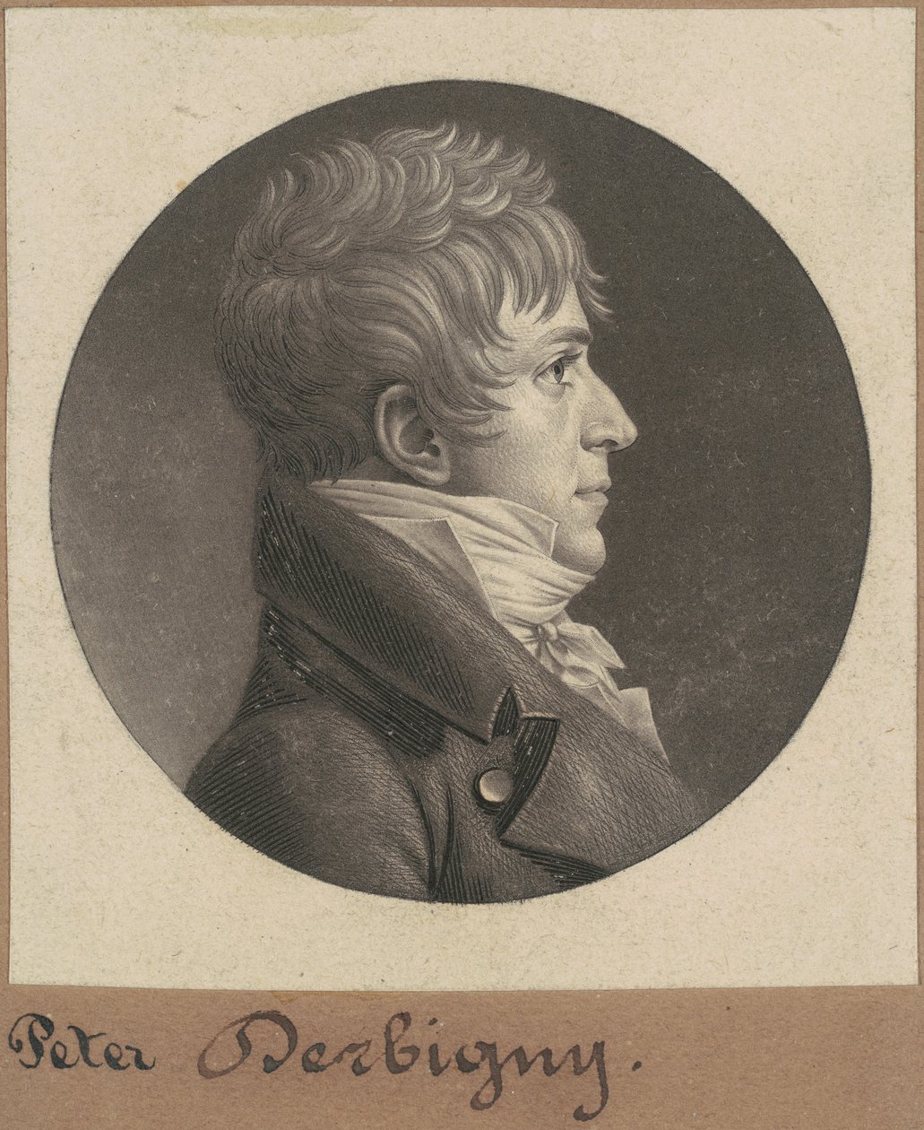 Pierre Auguste Charles Bourguignon Derbigny von Charles B. J. Févret de Saint Mémin