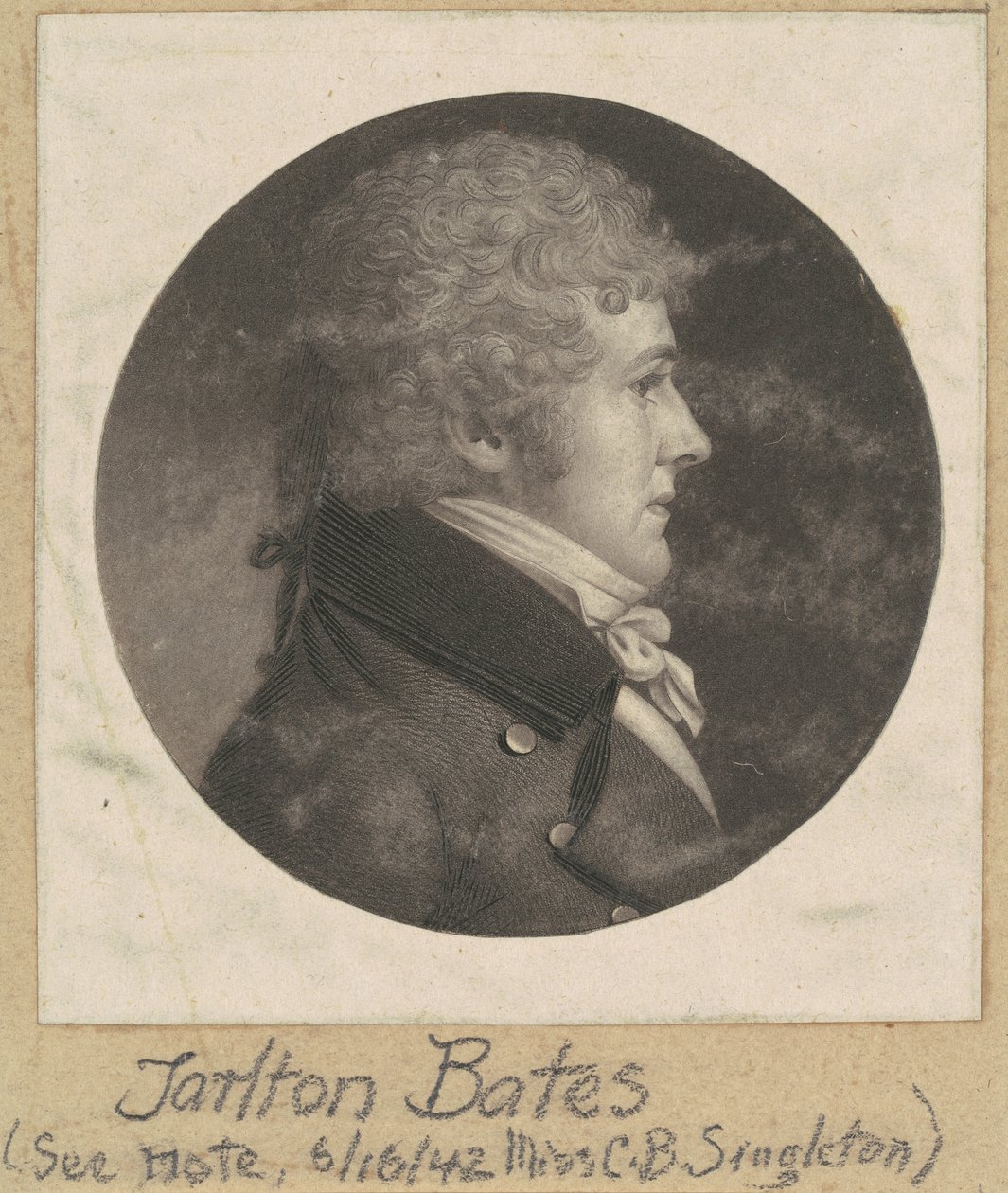 Tarlton Bates von Charles B. J. Févret de Saint Mémin