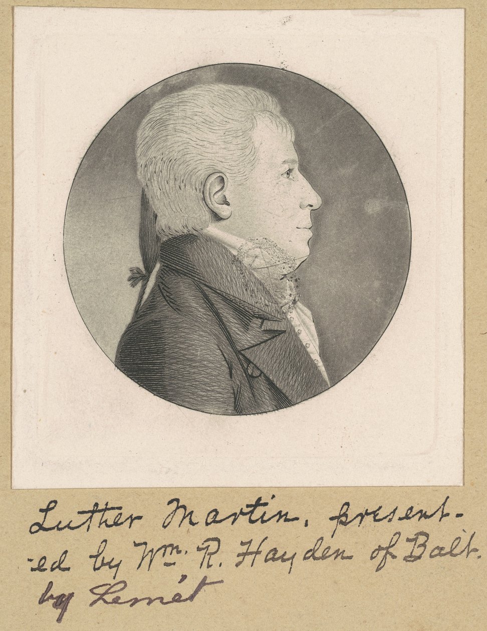 Unbekannter Mann von Charles B. J. Févret de Saint Mémin