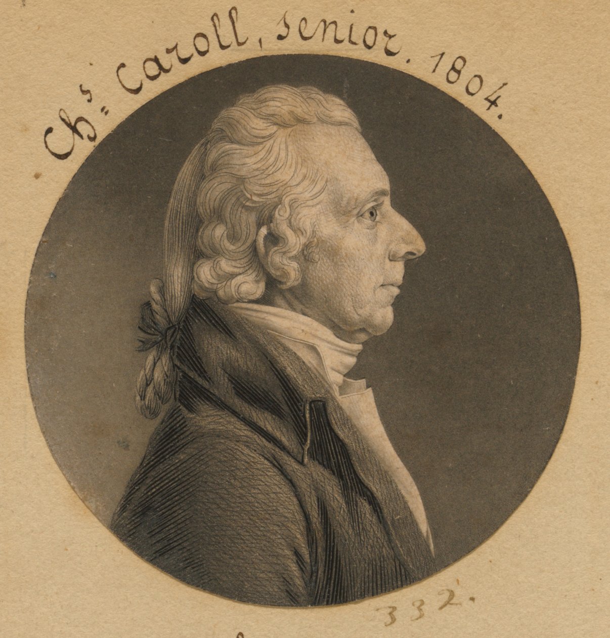 Charles Carroll von Charles Balthazar Julien Févret de Saint-Mémin