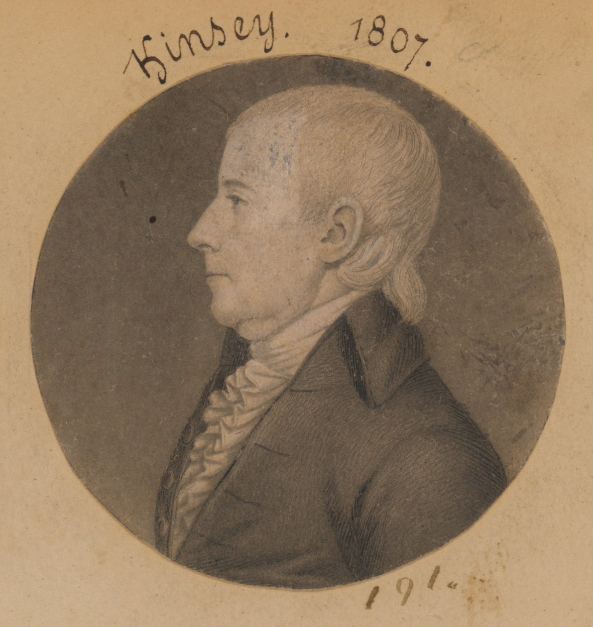 James Kinsey von Charles Balthazar Julien Févret de Saint-Mémin
