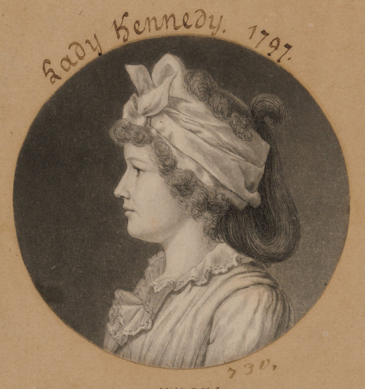 Jane Macomb Kennedy von Charles Balthazar Julien Févret de Saint-Mémin
