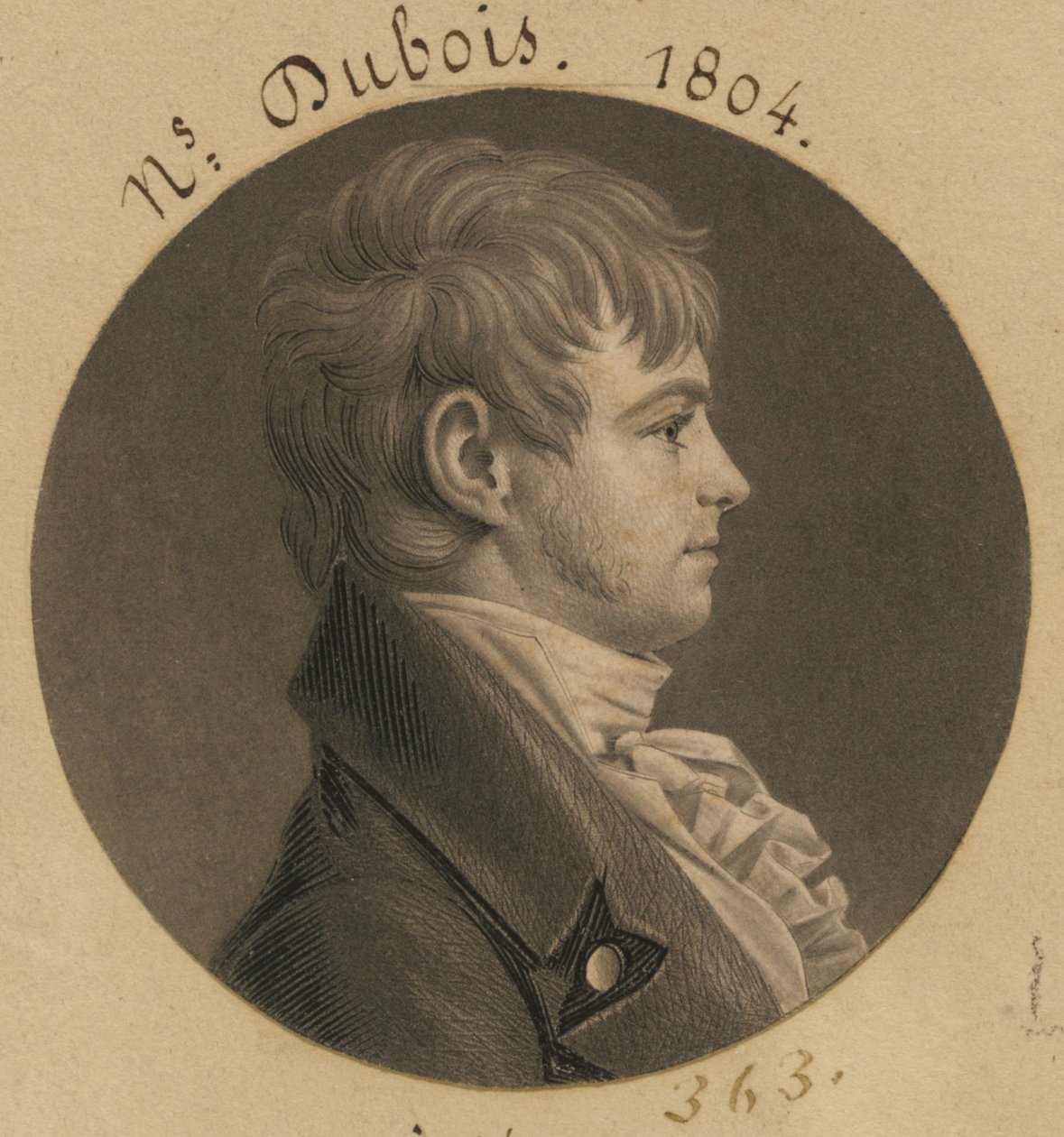 Nicholas DuBois von Charles Balthazar Julien Févret de Saint-Mémin