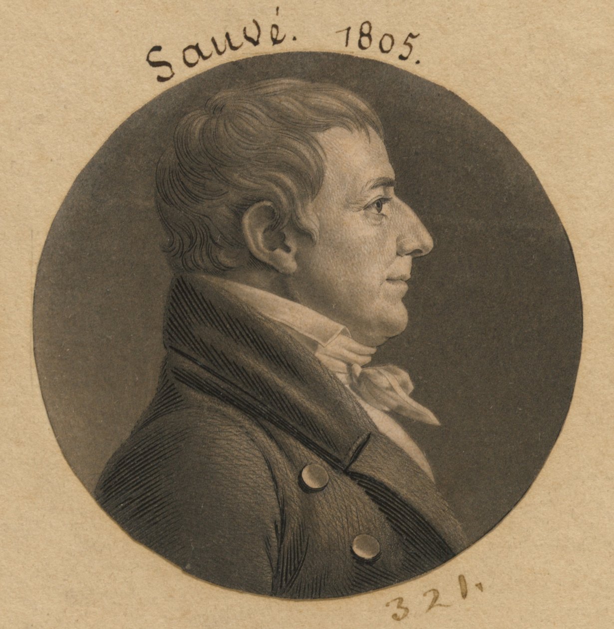 Pierré Sauve von Charles Balthazar Julien Févret de Saint-Mémin
