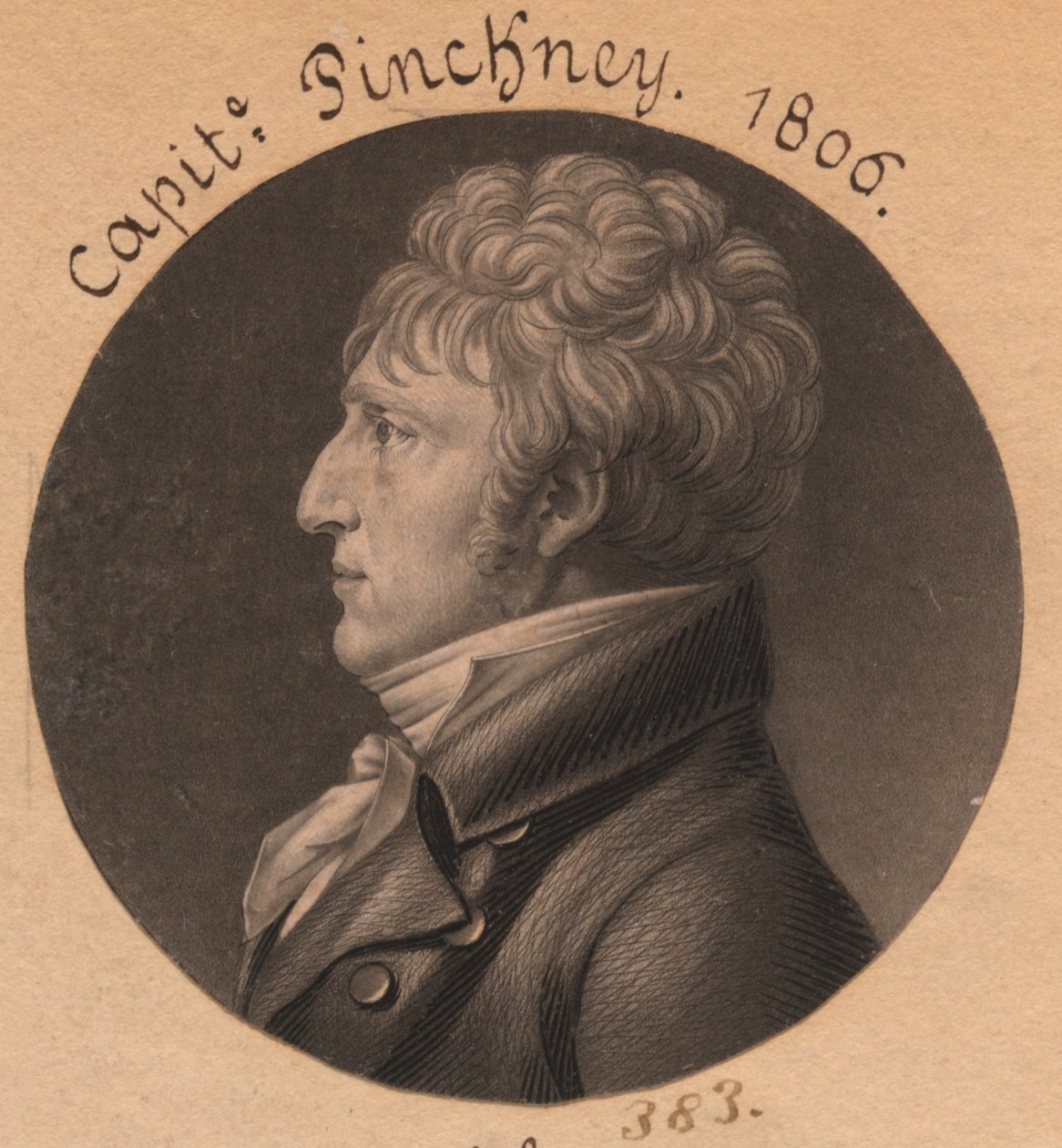 Möglicherweise Charles Pinckney oder Dr. George Wilson von Charles Balthazar Julien Févret de Saint-Mémin
