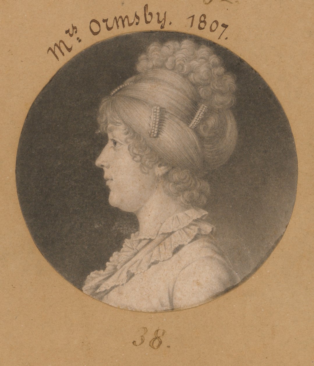 Sarah Mahon Ormsby von Charles Balthazar Julien Févret de Saint-Mémin