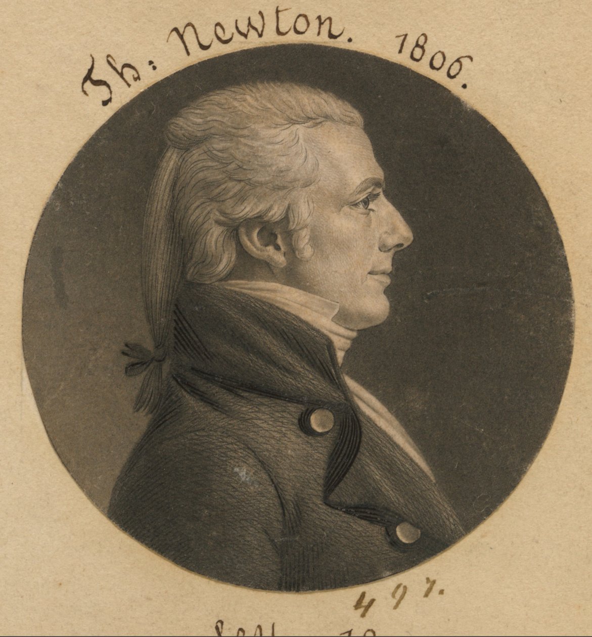 Thomas Newton, Jr. von Charles Balthazar Julien Févret de Saint-Mémin