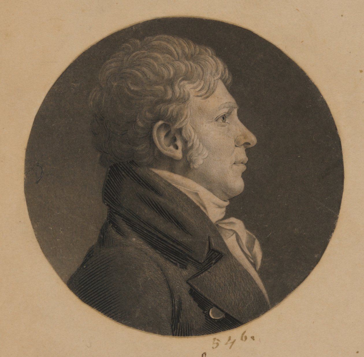 Unbekannter Mann von Charles Balthazar Julien Févret de Saint-Mémin