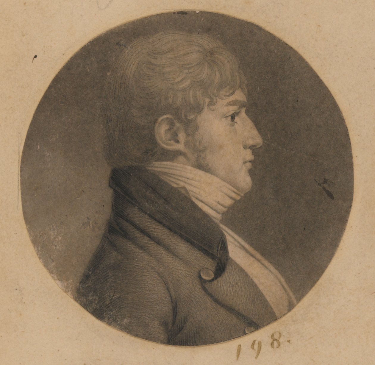 Unbekannter Mann von Charles Balthazar Julien Févret de Saint-Mémin