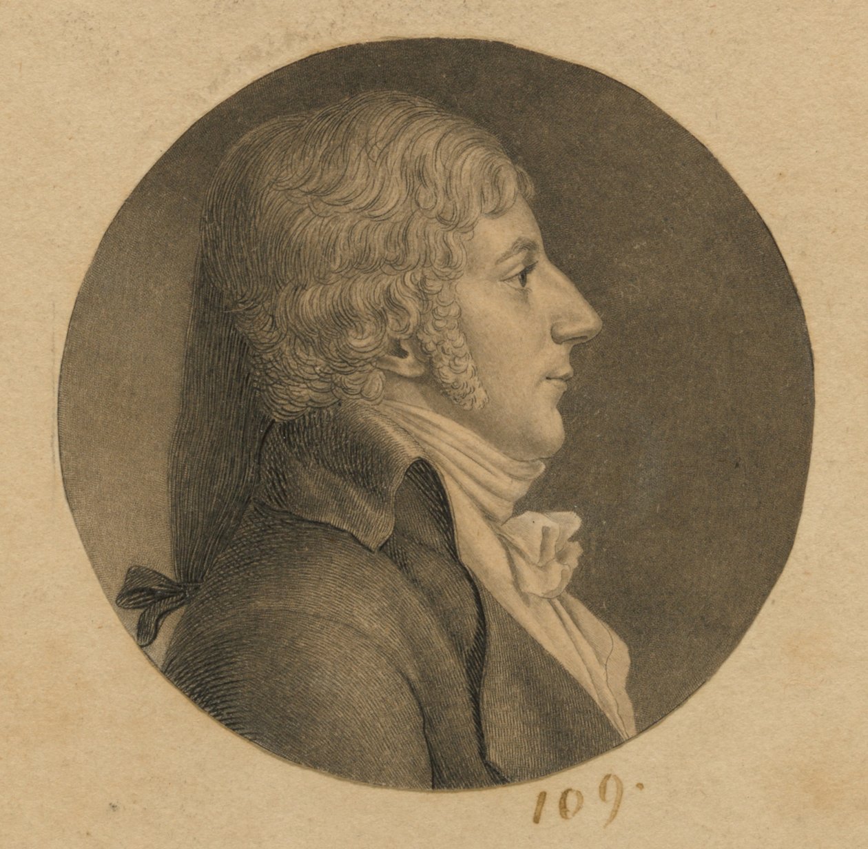 Unbekannter Mann von Charles Balthazar Julien Févret de Saint-Mémin