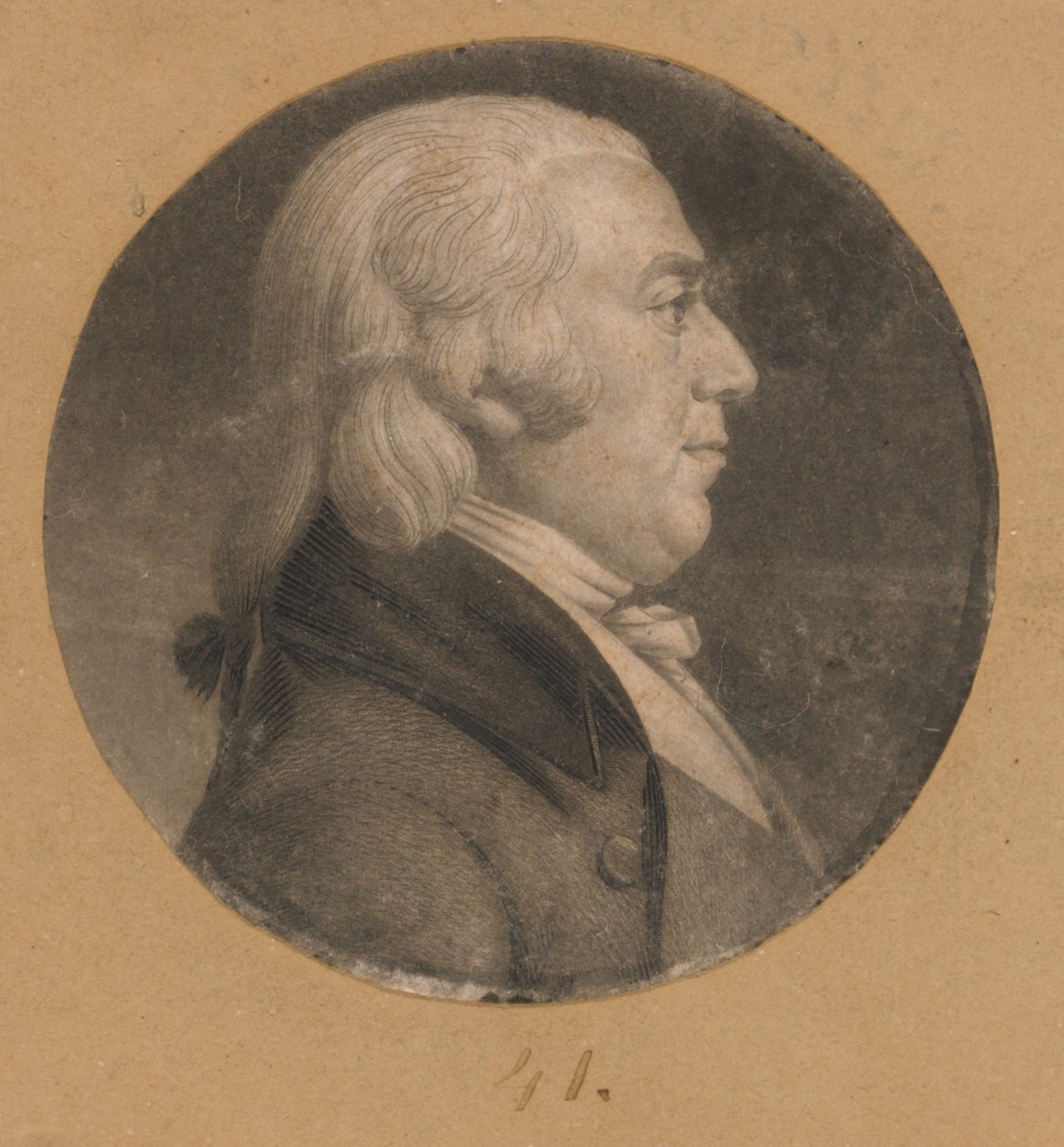 Unbekannter Mann von Charles Balthazar Julien Févret de Saint-Mémin