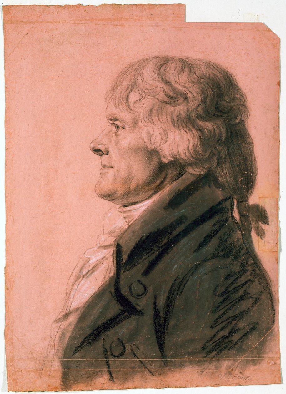 Porträt von Thomas Jefferson von Charles Balthazar Julien Févret de Saint Mémin