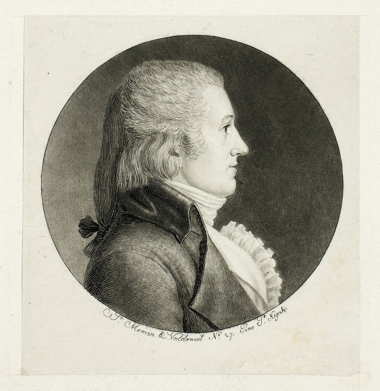 Profilporträt, Blake von Charles Balthazar Julien Févret de Saint Mémin