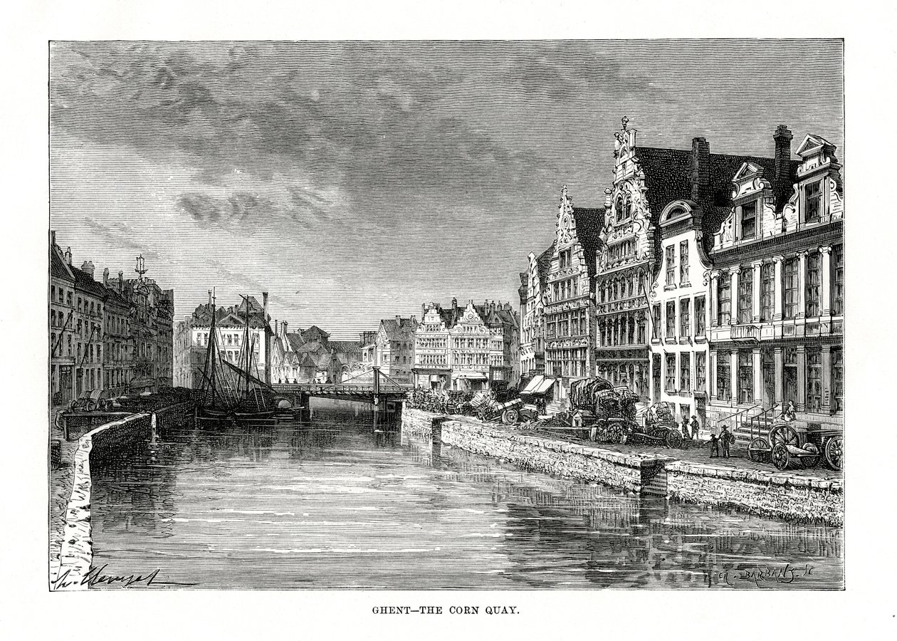 Der Kornkai, Gent, Flandern, Belgien, 1879 von Charles Barbant