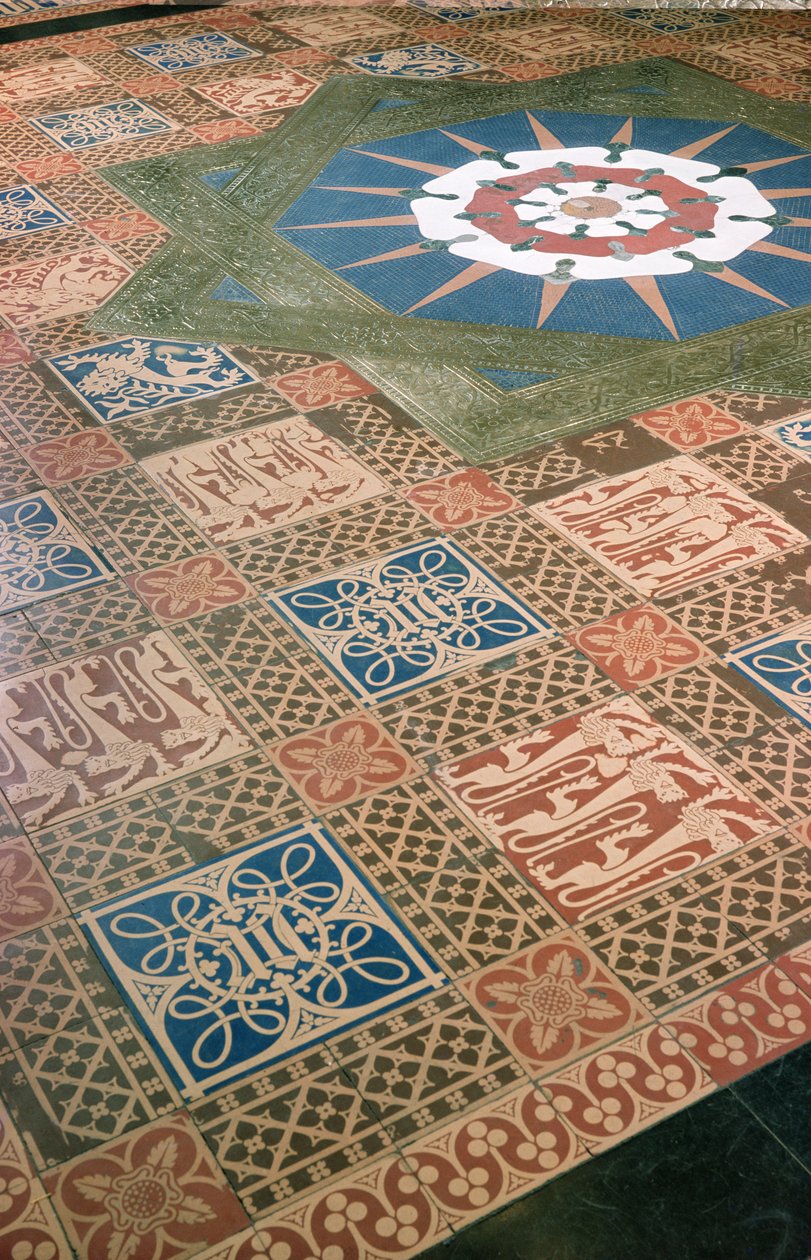 Detail des Lobbybodens im House of Lords von Charles Barry