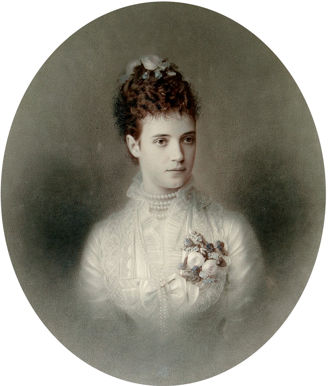 Porträt der Kaiserin Maria Fjodorowna von Russland, 1890er Jahre von Charles Bergamasco