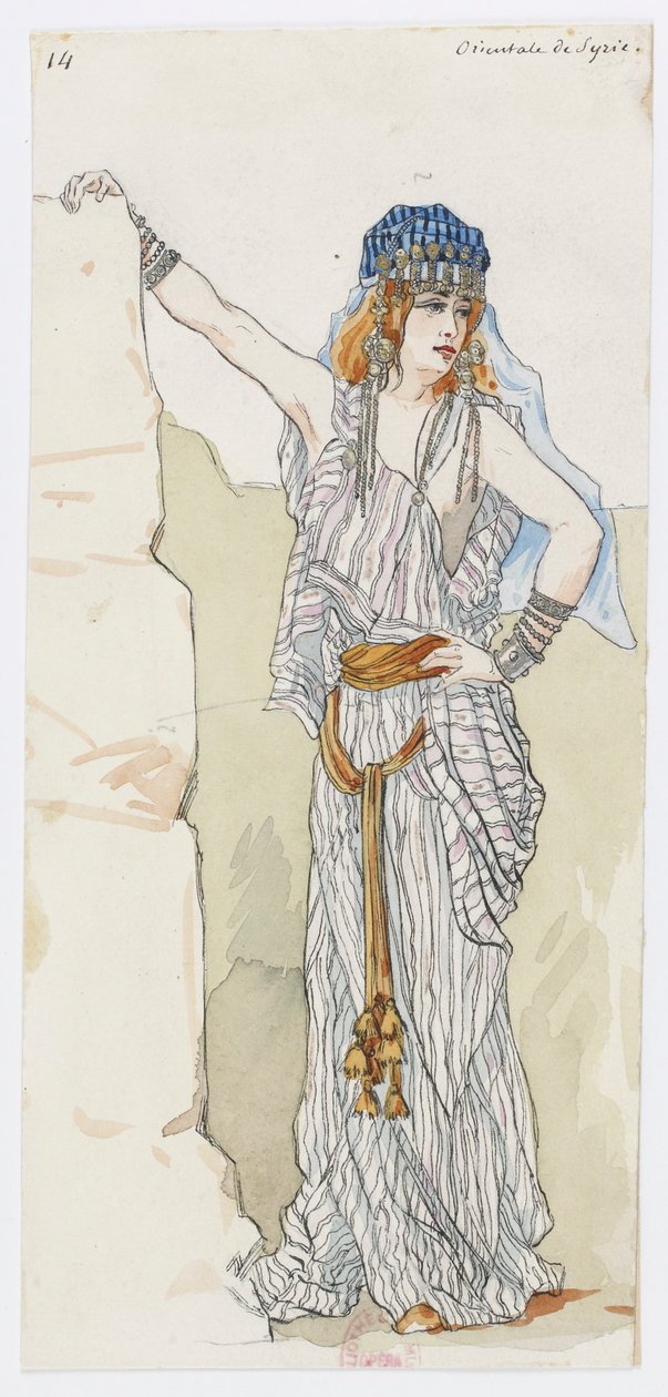 Holmès - La montagne noire - Kostümentwürfe von Charles Bianchini - 14. Orientale von Syrien von Charles Bianchini