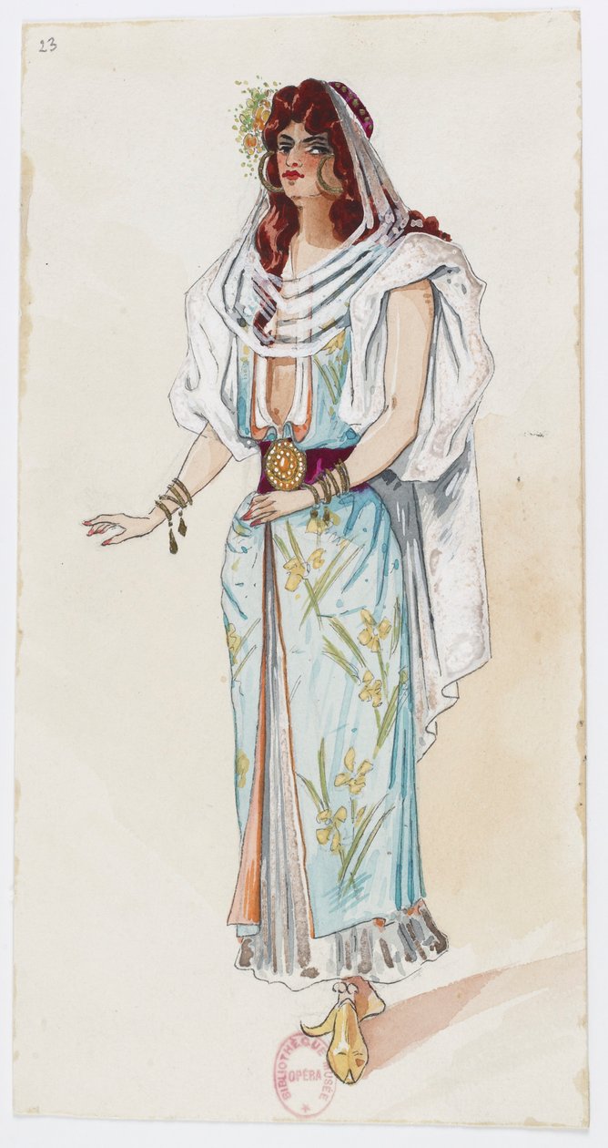Holmès - La montagne noire - Kostümentwürfe von Charles Bianchini - 23. (Kostüm) von Charles Bianchini