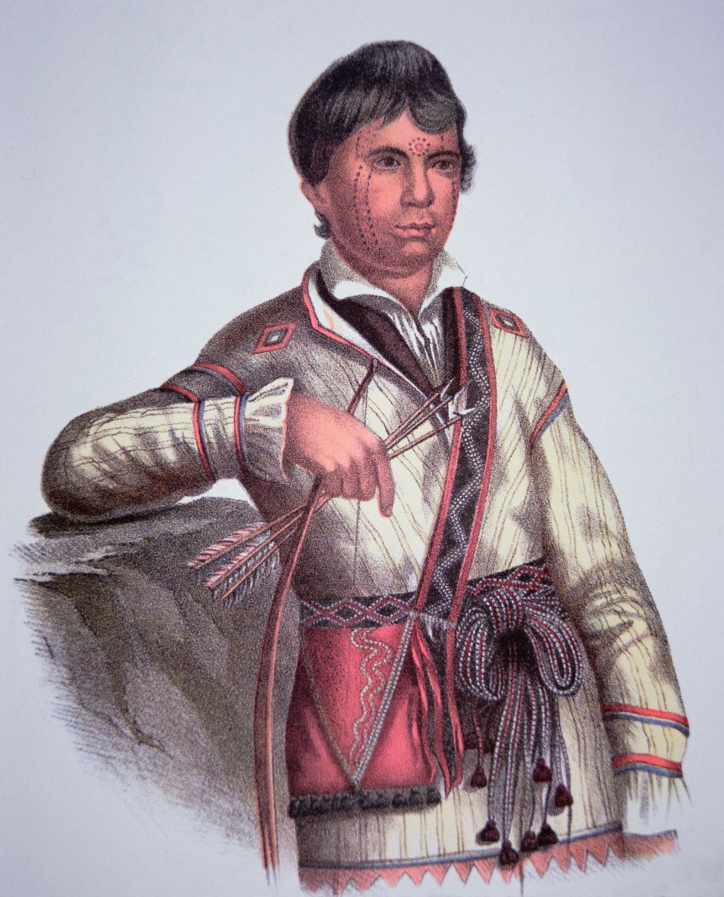 Mistippee, Sohn von Yoholo-Micco, Häuptling der Creek-Leute, nach einem Gemälde von 1826 von Charles Bird (after) King