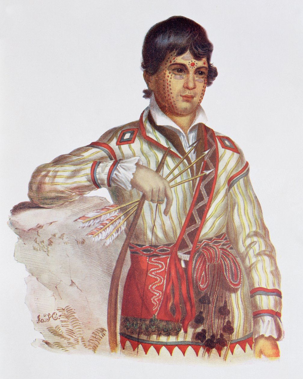 Mistipee, Sohn von Yoholo-Micco, Illustration aus 