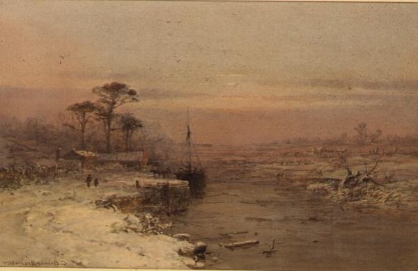 Winterlicher Nachmittag, Warwick von Charles Branwhite