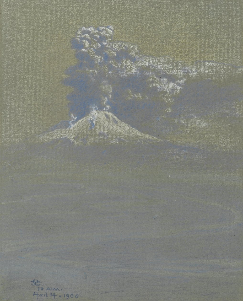 Ein Ascheregen auf Ottaviano, 14. April 1906 von Charles Caryl Coleman