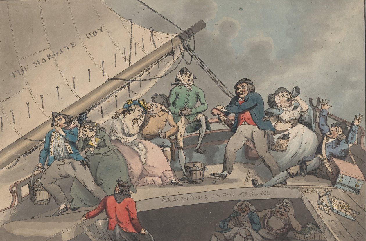 Die Margate Hoy, 12. Januar 1795 von Charles Catton the Younger
