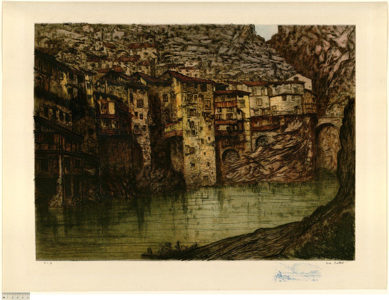 Pont-en-Royans (große Platte) (Probe b) von Charles Cottet