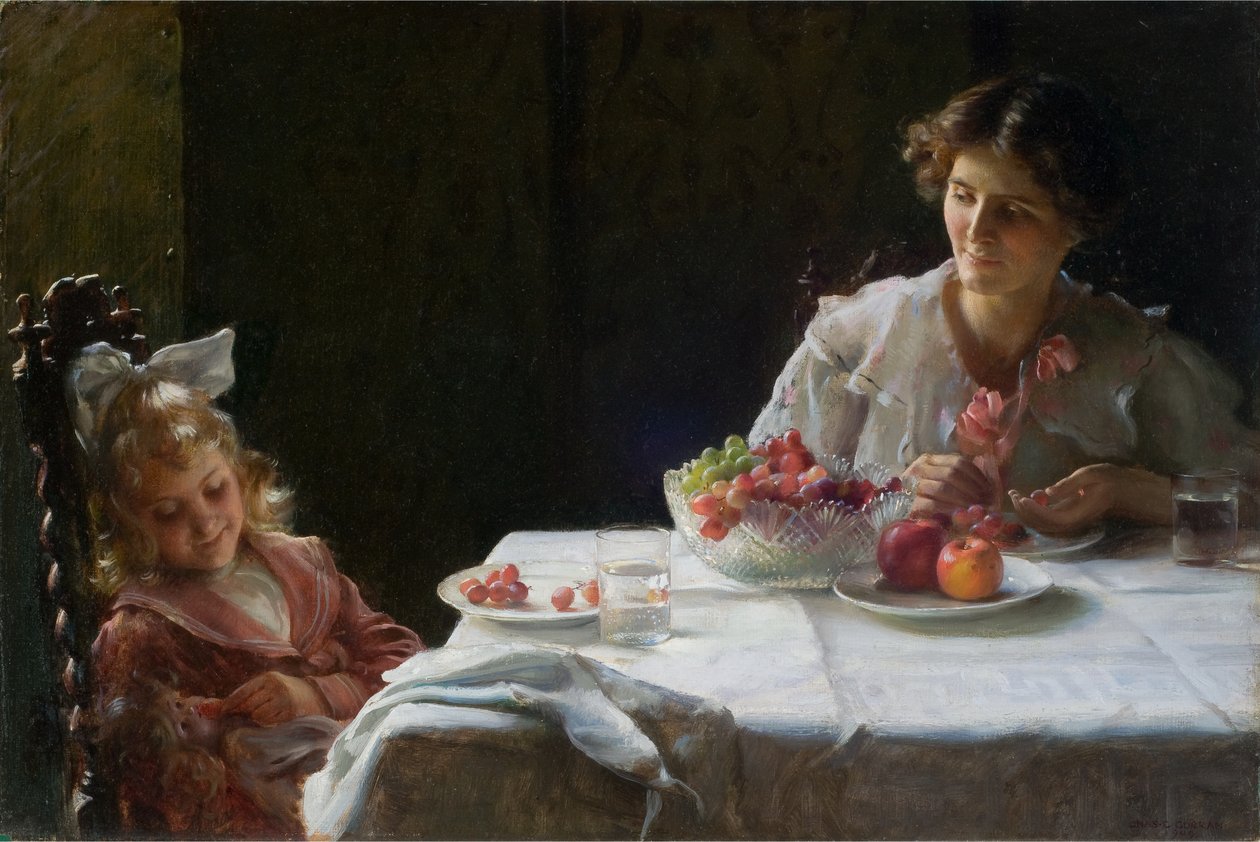 Frühstück für Drei (1909) von Charles Courtney Curran
