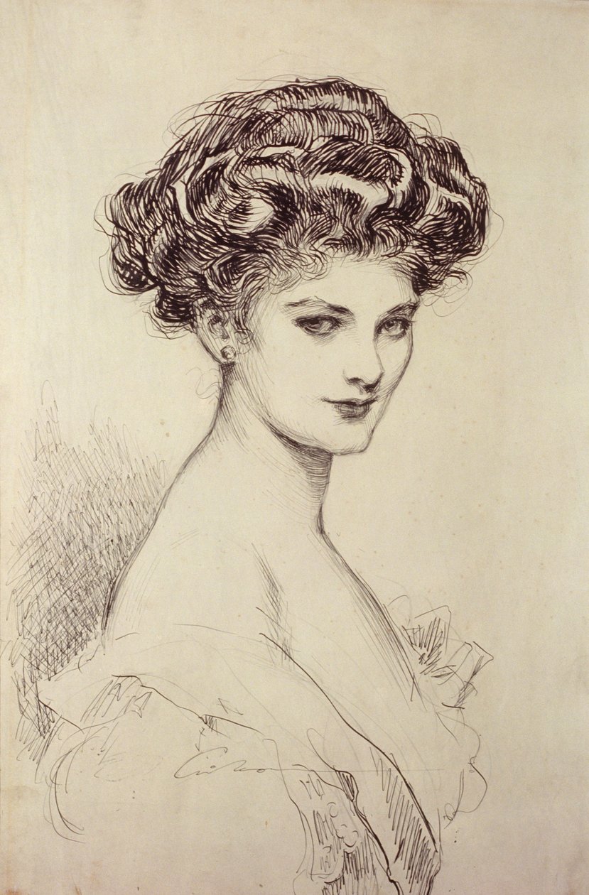Studie eines Kopfes von Charles Dana Gibson