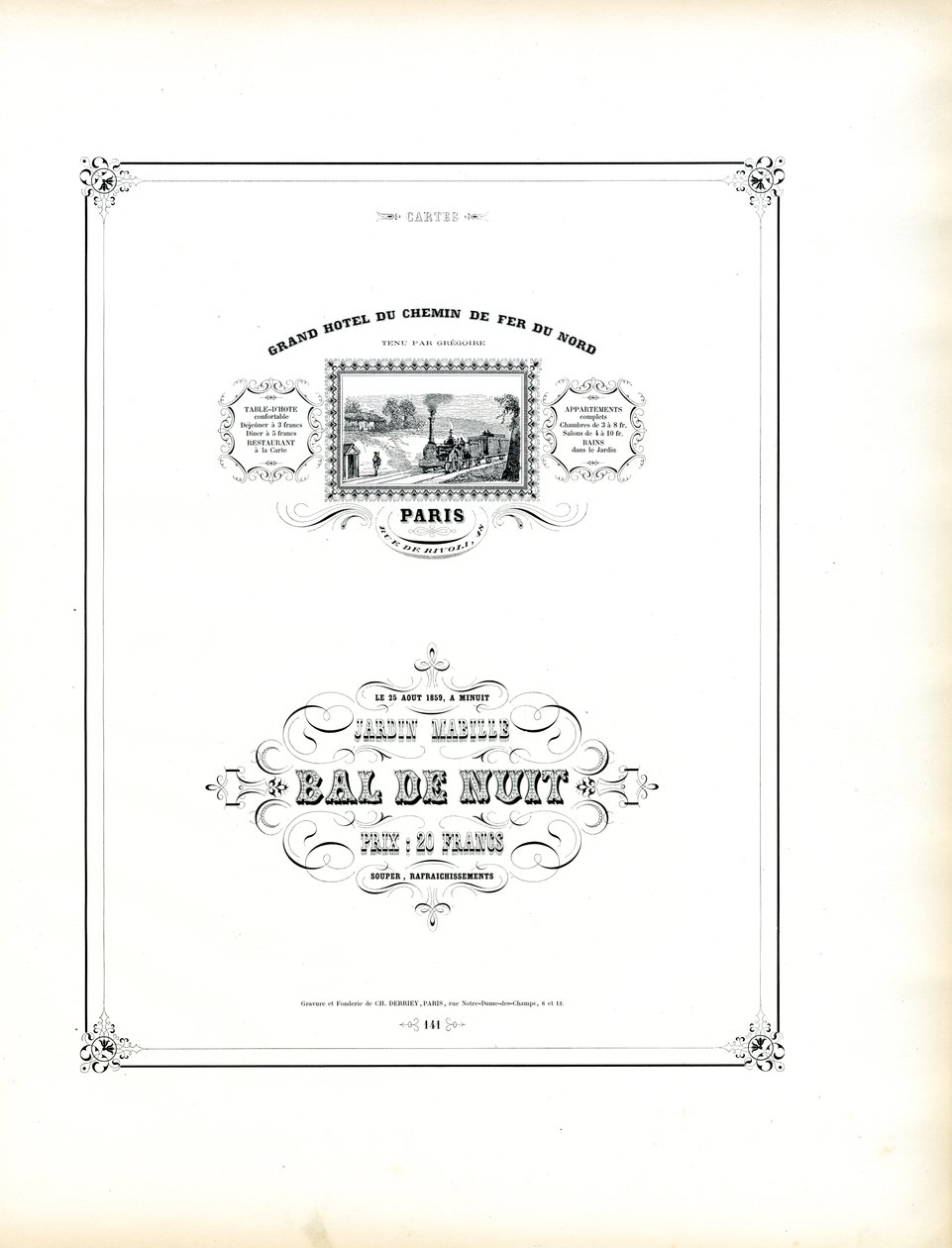 Hotel- und Veranstaltungsdesignmuster von Charles Derriey