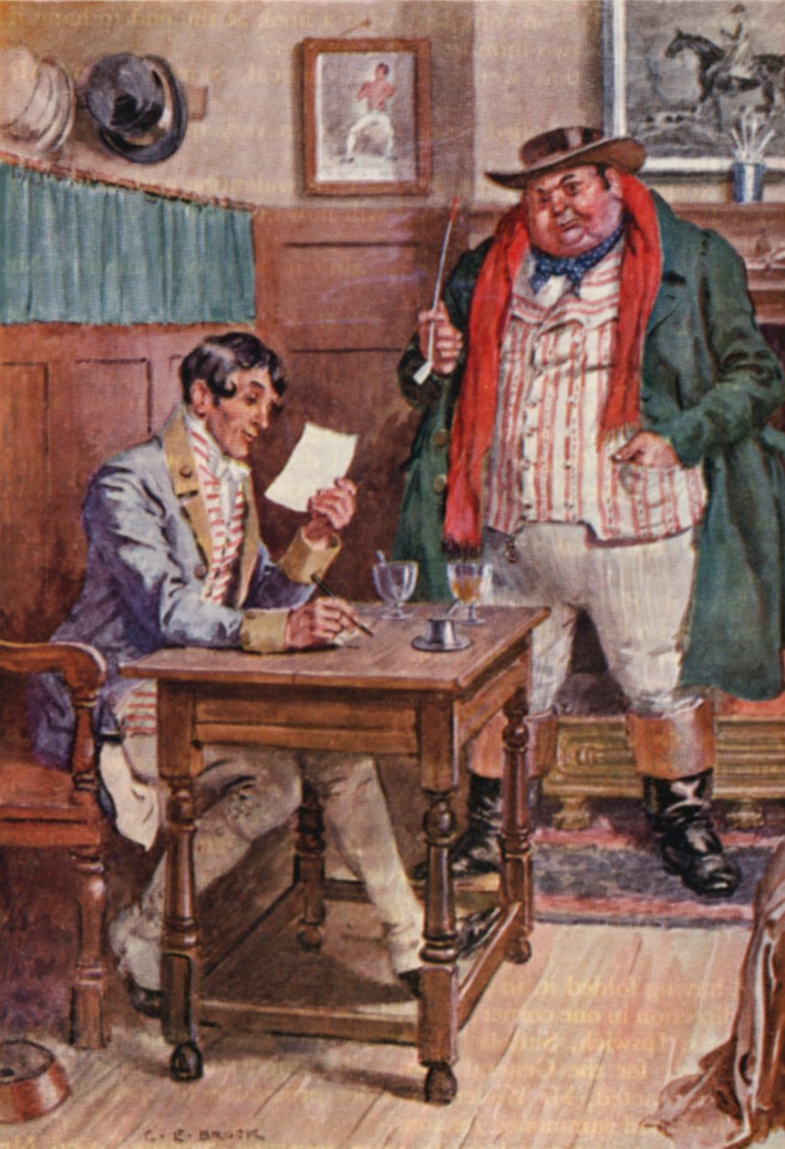 Illustration für Die Pickwickier von Charles Dickens von Charles Edmund (after) Brock