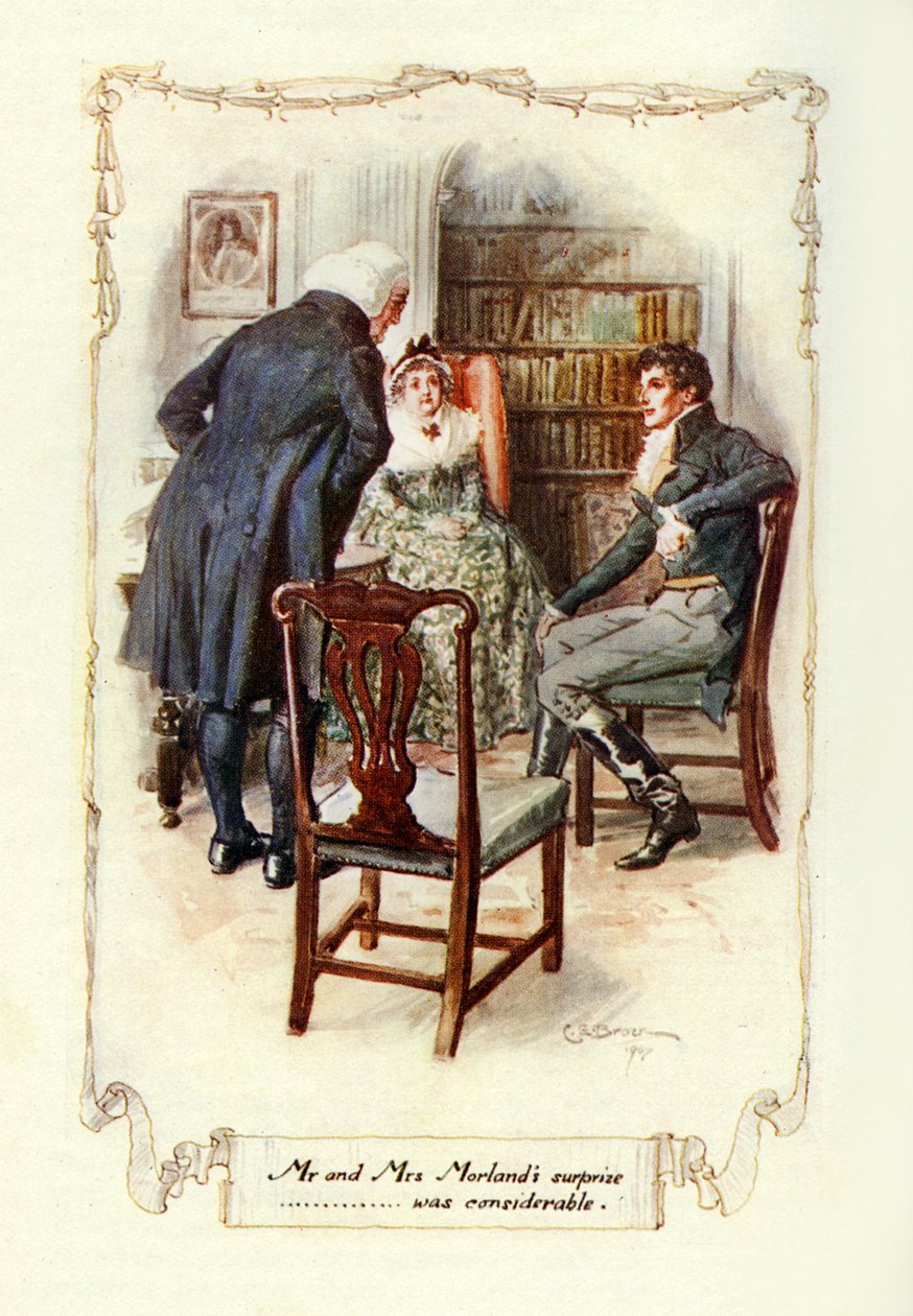 Herr und Frau Morlands Überraschung war beträchtlich (Illustration) von Charles Edmund Brock