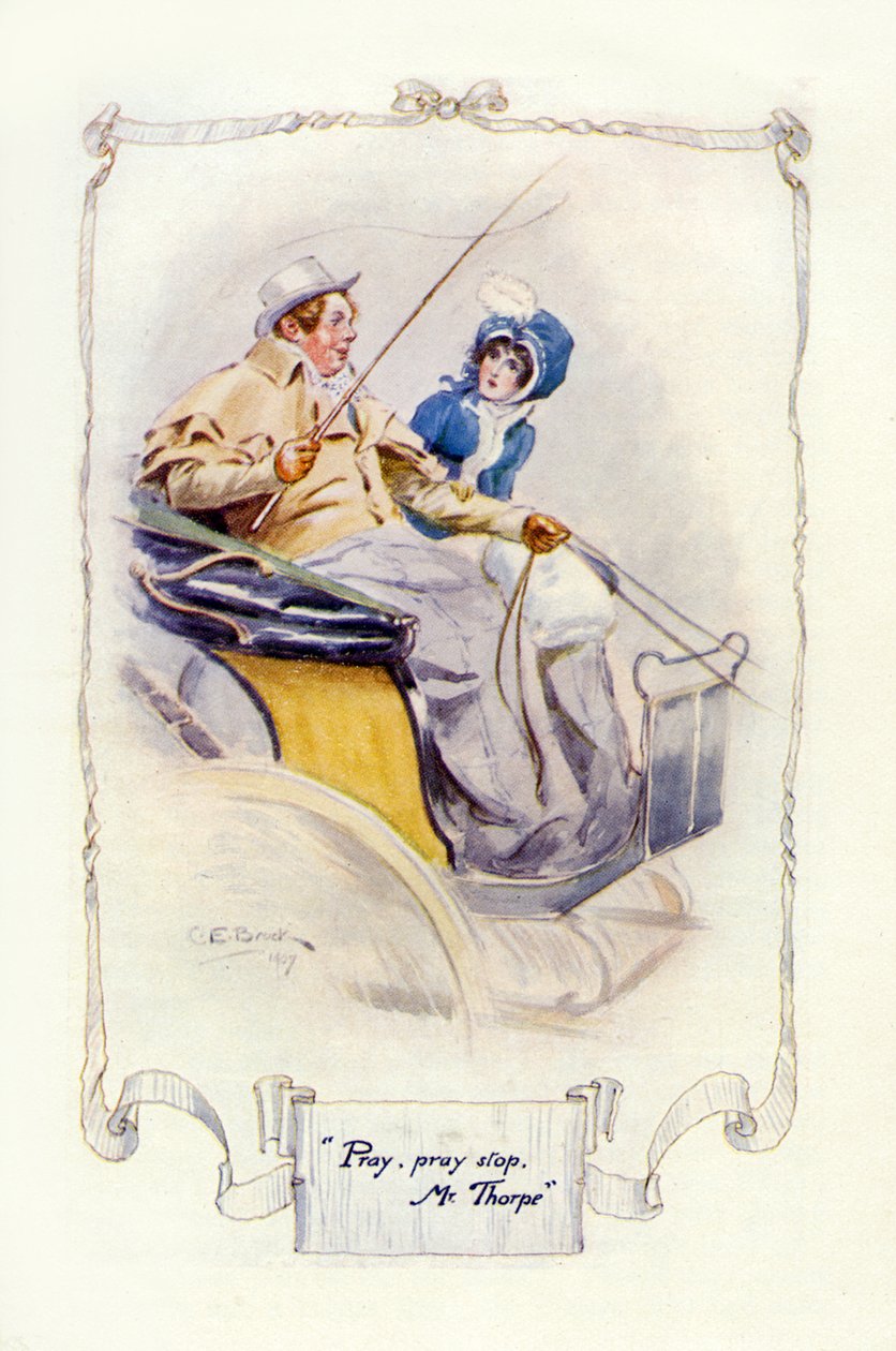 Bitte, bitte stoppen Sie, Mr. Thorpe (Illustration) von Charles Edmund Brock