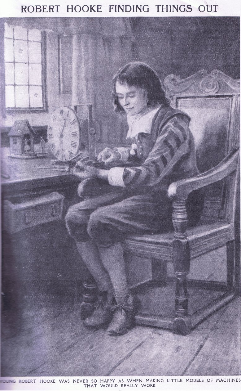 Robert Hooke entdeckt Dinge von Charles Edmund Brock