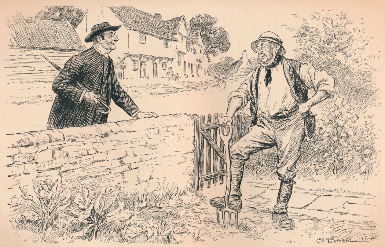 Der Vikar, 1909 von Charles Edmund Brock