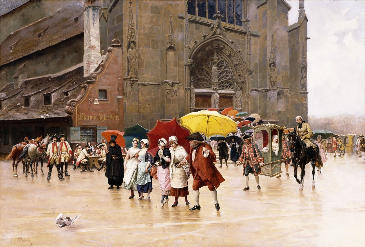 Nach der Kirche von Charles Edouard Delort