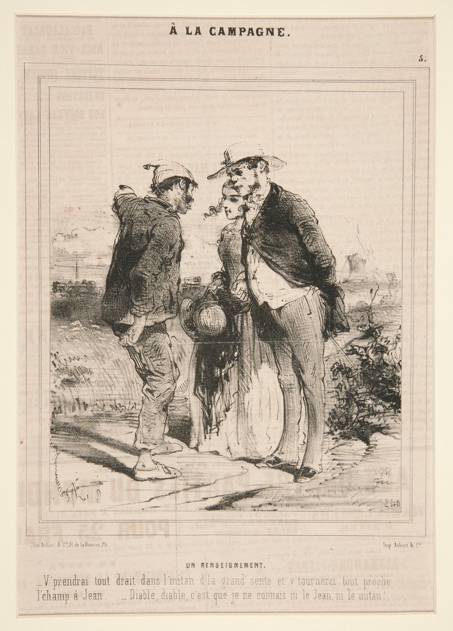 Eine Information, aus der Serie A la Campagne von Charles Edouard de Beaumont