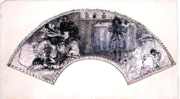 Fandesign (Le Boudoir) von Charles Edward Conder