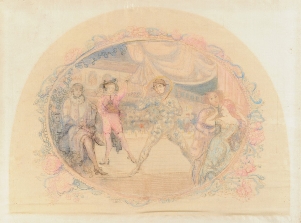 Harlekin amüsiert sich, 1905 von Charles Edward Conder