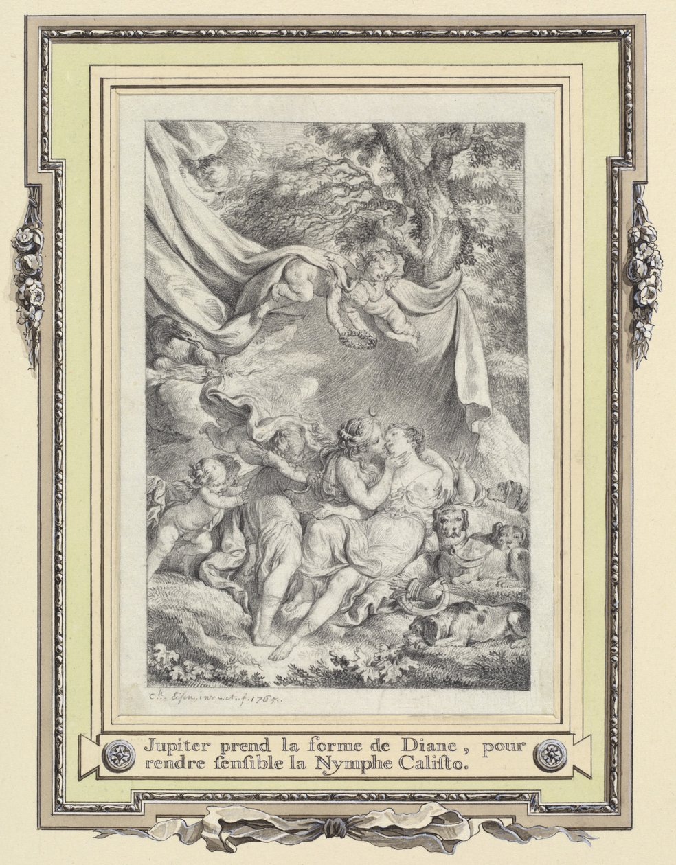Jupiter und Kallisto von Charles Eisen