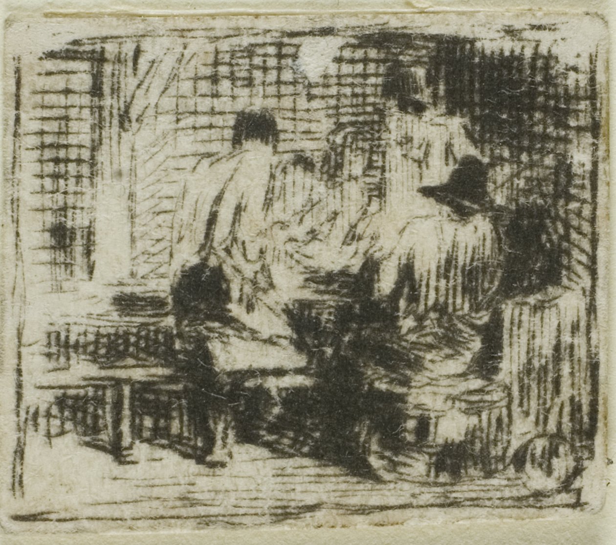 Trinker von Charles Emile Jacque