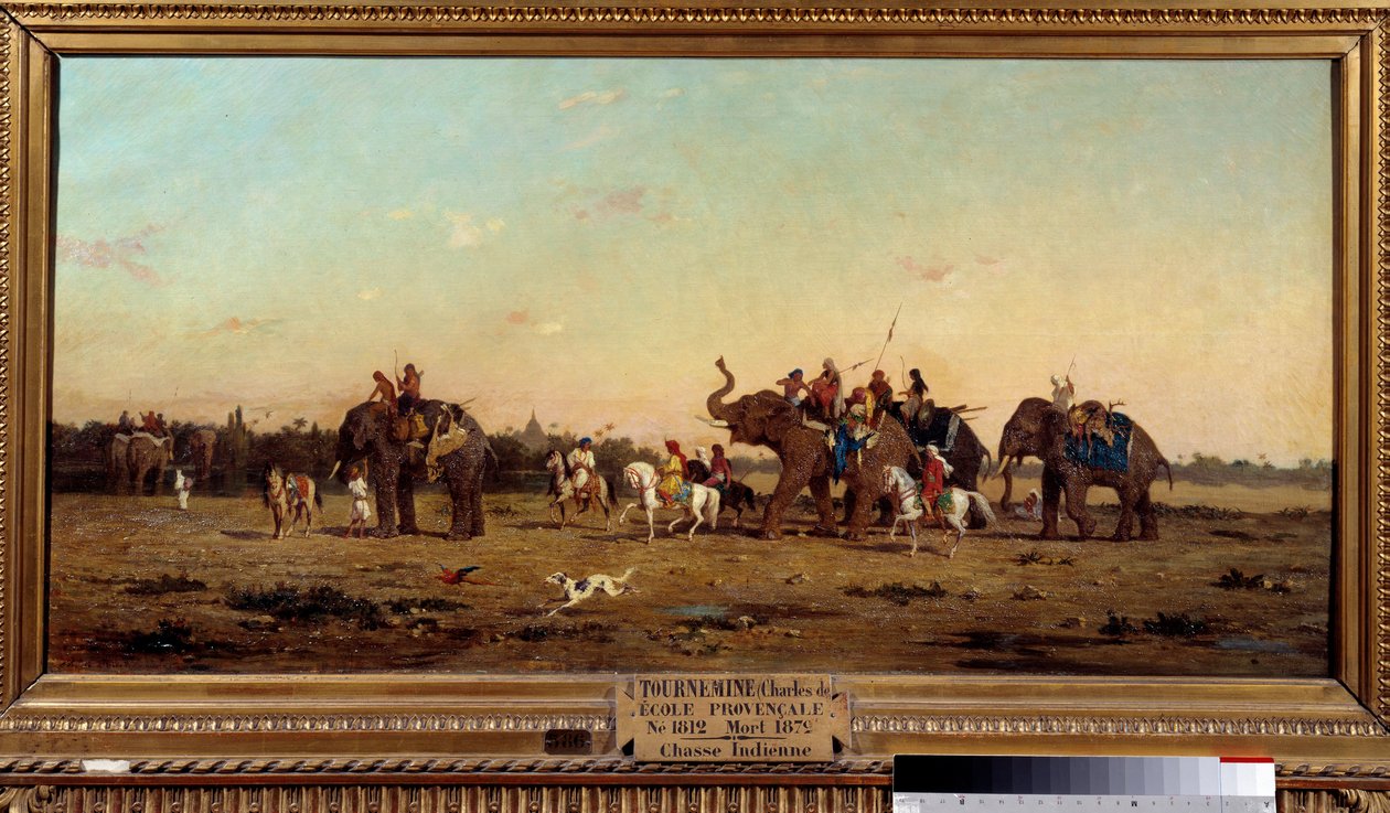 Indische Jagd von Charles Émile de Tournemine