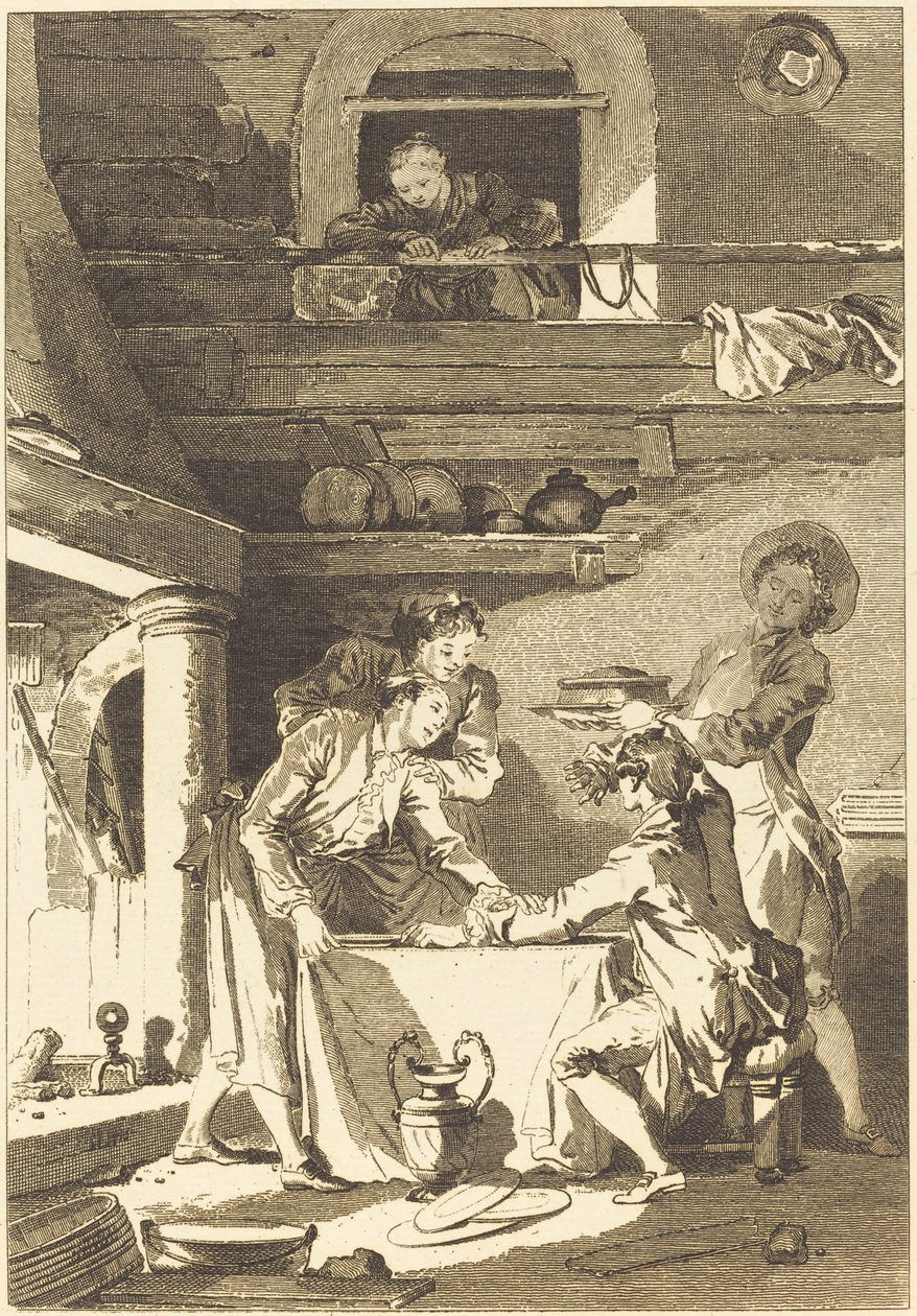Der Aalpastete von Charles Emmanuel Patas after Jean Honoré Fragonard